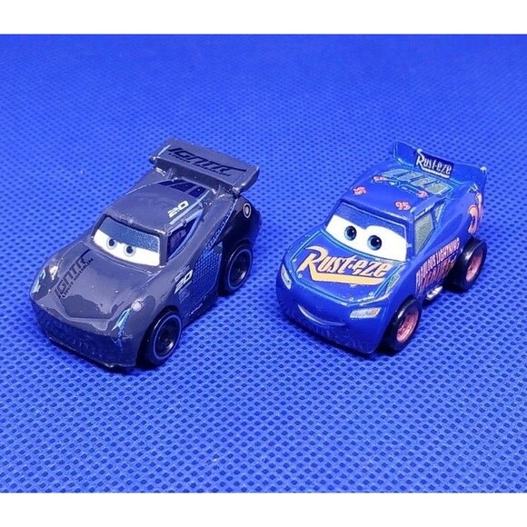 Disney/Pixar/Mattel/Die-cast Mini Racers Jackson Storm & Rust-eze  Lot Of 2.... - Picture 3 of 8